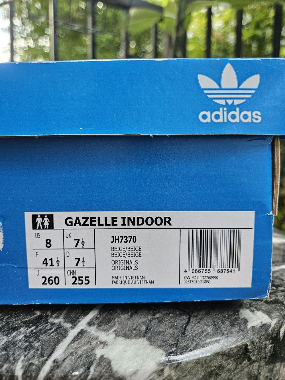 NIB Adidas Gazelle Indoor Liberty London Floral Cream Unisex Sneakers 8M / 9.5W